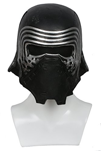 Kylo Mask Deluxe Black Series - Casco de látex para hombre, réplica de disfraz para adulto