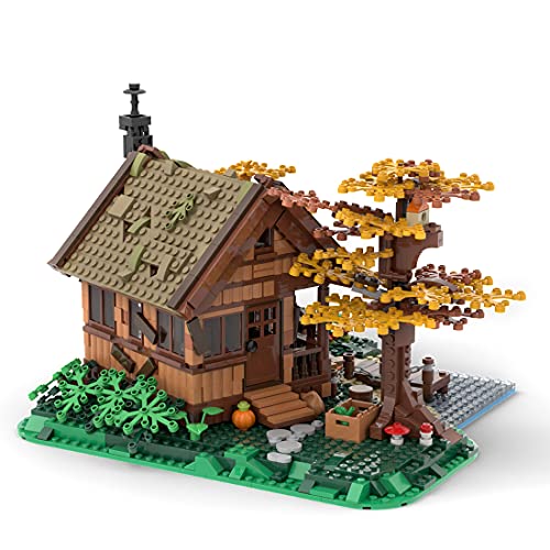 LAKA Creator MOC-64694 Country Style Street View 1371Pcs MOC-64694 - Caseta de árbol compatible con Lego City