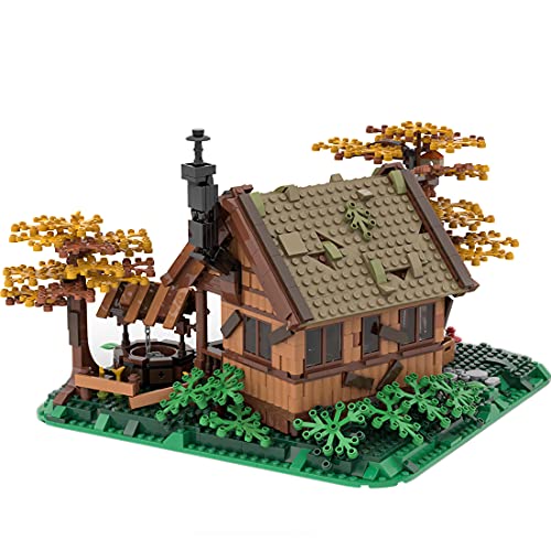 LAKA Creator MOC-64694 Country Style Street View 1371Pcs MOC-64694 - Caseta de árbol compatible con Lego City