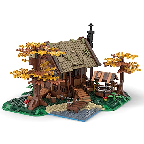 LAKA Creator MOC-64694 Country Style Street View 1371Pcs MOC-64694 - Caseta de árbol compatible con Lego City