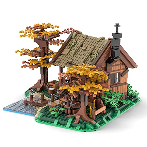 LAKA Creator MOC-64694 Country Style Street View 1371Pcs MOC-64694 - Caseta de árbol compatible con Lego City