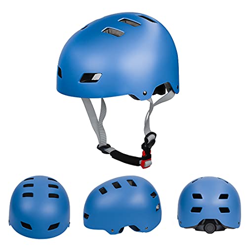 LANOVAGEAR Casco Skate,Casco Bicicleta con CE Certifiacdo,Unisex Adultos Jovenes Ninos Casco Patinete para Ciclismo Skate Patinaje Skateboard