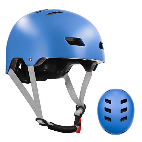 LANOVAGEAR Casco Skate,Casco Bicicleta con CE Certifiacdo,Unisex Adultos Jovenes Ninos Casco Patinete para Ciclismo Skate Patinaje Skateboard