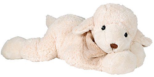 Lashuma Lazy Lefty - Peluche de oveja, color blanco, suave, 25 cm