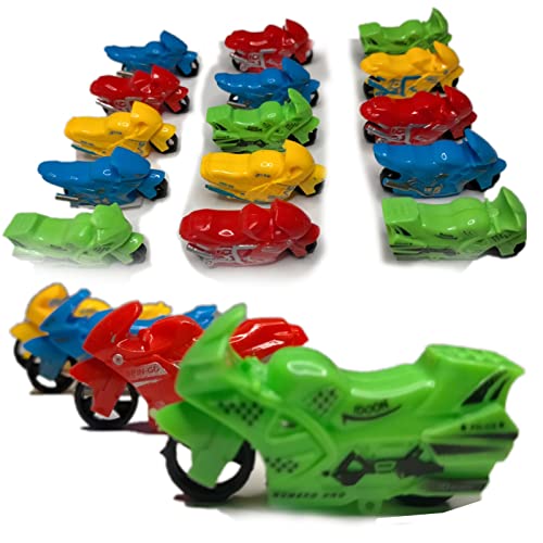 LAYRA COHI - Motos de Juguete - 15 Piezas - Motos pequeñas – Motos de Carreras Colores Variados - para niños/niñas Mayores de 3 Años Color/Modelo Surtido – Regalo Navidad