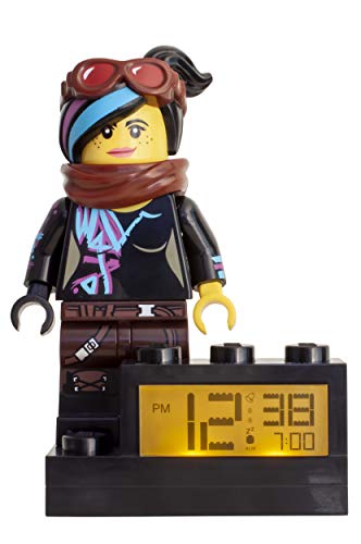 Lego Movie 2 Wyldstyle - Despertador Digital (Pantalla LCD retroiluminada, función Despertador y repetición de Alarma, 24 cm)