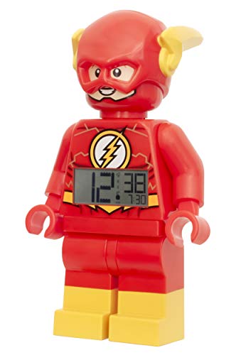 LEGO Reloj Despertador, Rojo/Amarillo, DC Comics The Flash