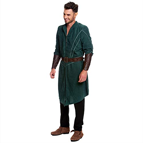 Legolas Woodland Gentlemen Costume 3pcs para los fanáticos de El señor de los Anillos Elbenwald Verde marrón - 54/56