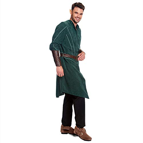 Legolas Woodland Gentlemen Costume 3pcs para los fanáticos de El señor de los Anillos Elbenwald Verde marrón - 54/56