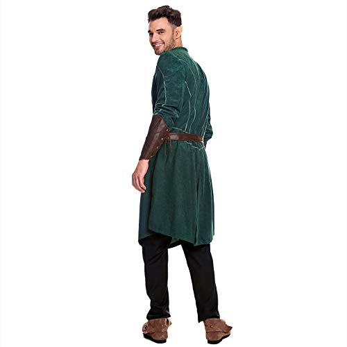 Legolas Woodland Gentlemen Costume 3pcs para los fanáticos de El señor de los Anillos Elbenwald Verde marrón - 54/56