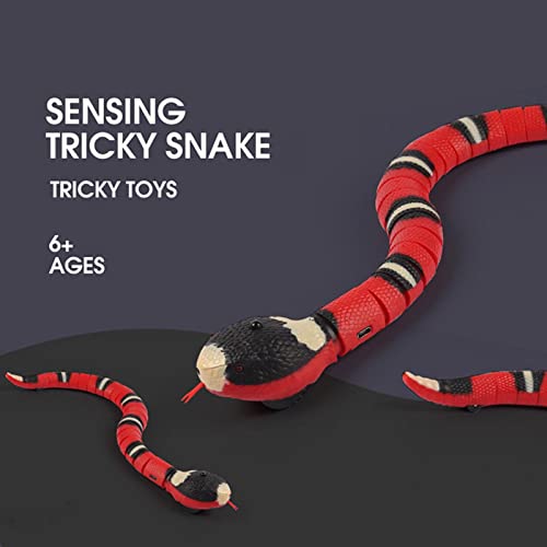 lencyotool Juguete Serpiente Juguetes Interactivos para Gatos Juguete Tricky Serpiente Anillo Juguete De Inducción Inalámbrico para Fiestas De Halloween, Niños Y Mascotas