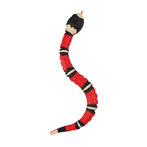 lencyotool Juguete Serpiente Juguetes Interactivos para Gatos Juguete Tricky Serpiente Anillo Juguete De Inducción Inalámbrico para Fiestas De Halloween, Niños Y Mascotas