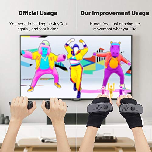 Leyu Pulseras inteligentes para Just Dance 2020 Switch Dancing Games, correas de muñeca para niños, accesorios JoyCon Grips (gris)