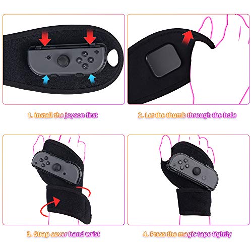 Leyu Pulseras inteligentes para Just Dance 2020 Switch Dancing Games, correas de muñeca para niños, accesorios JoyCon Grips (gris)