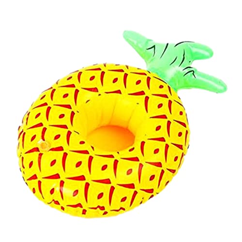 libelyef Soporte inflable para bebida, pequeño árbol de coco piña flotante bebida, soporte para piscina y cerveza para piscina, bañera de hidromasaje