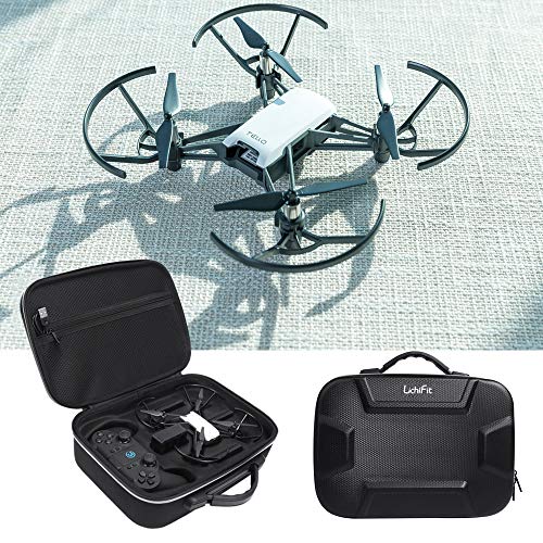 LICHIFIT PU EVA viaje llevar bolsa proteger almacenamiento caso para DJI RYZE Tello y GameSir T1d control remoto