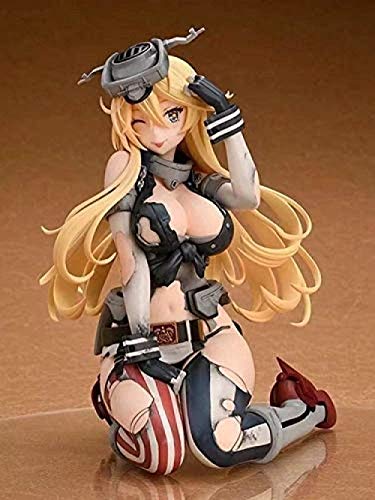 Lifelike Anime Kantai Collection Iowa Leichte Bewaffnung Ver. Bemalte PVC-Figur im Maßstab 1:8. Sammlermodell-Spielzeug Keine Verkaufsverpackung-Mit