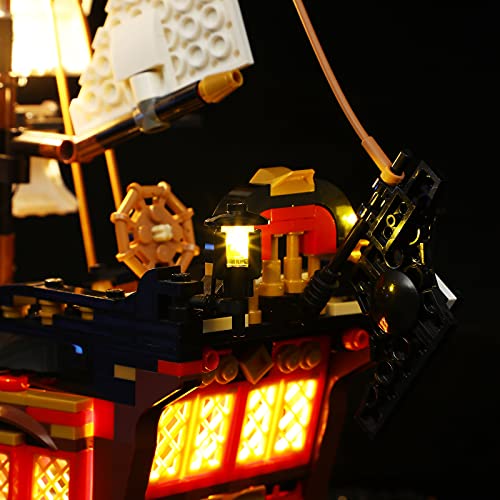 LIGHTAILING Conjunto de Luces Compatible con Lego 3 en 1 Creator 31109 Barco Pirata Modelo de Construcción de Bloques：Versión de Control Remoto - NO Incluido en el Modelo