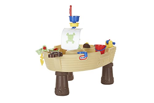 little tikes Anchors Away Barco Pirata - Juego Acuático para Niños - Seguro y Portátil - Fomenta el Juego Creativo