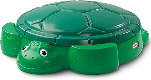 little tikes Arenero en Forma de Tortuga para Jugar en el Jardín, Juego de Verano, Piscina de Bolas, Caja Portaobjetos para Exteriores - Fomenta el Juego Creativo - para Niños a Partir de 12 Meses