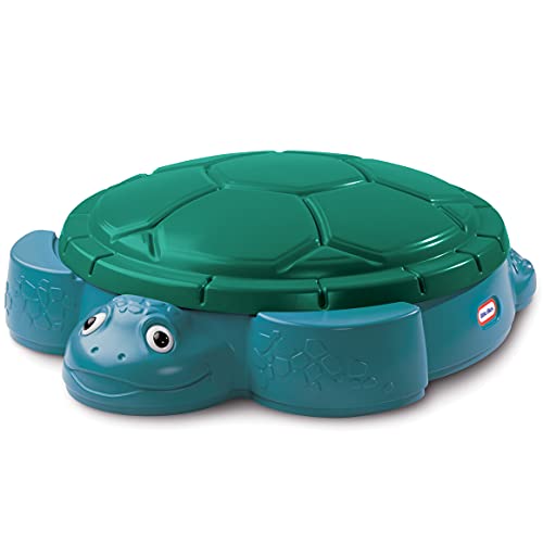 little tikes Arenero en Forma de Tortuga para Jugar en el Jardín, Juego de Verano, Piscina de Bolas, Caja Portaobjetos para Exteriores - Fomenta el Juego Creativo - para Niños a Partir de 12 Meses