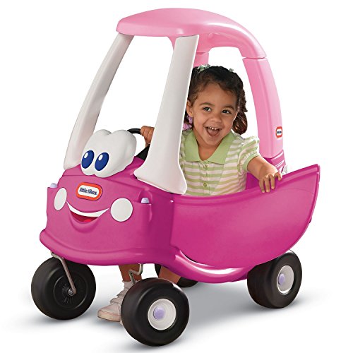 Little Tikes Camioneta Rosy para Montar - con Puertas Reales, Volante, Claxon, Tapón de Gasolina, Botón de Arranque - para el Juego Activo de los Niños