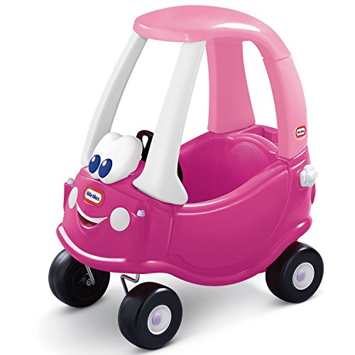 Little Tikes Camioneta Rosy para Montar - con Puertas Reales, Volante, Claxon, Tapón de Gasolina, Botón de Arranque - para el Juego Activo de los Niños