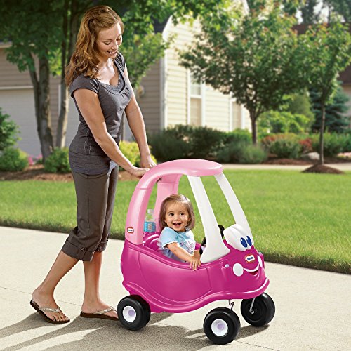 Little Tikes Camioneta Rosy para Montar - con Puertas Reales, Volante, Claxon, Tapón de Gasolina, Botón de Arranque - para el Juego Activo de los Niños