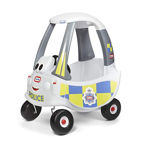 Little Tikes Cozy Coupe Coche de Policía - Coche para Montar para niños - con Puerta, reposapiés extraíble y bocina - Fomenta el Juego Creativo - De 18 Meses a 5 años