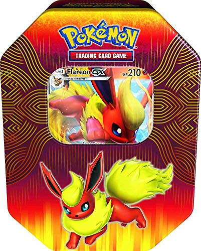 Lively Moments Pokemon Tarjetas Tin Box Flareon / Flamara EN Inglés Promo Trading Card Game / Caja de metal