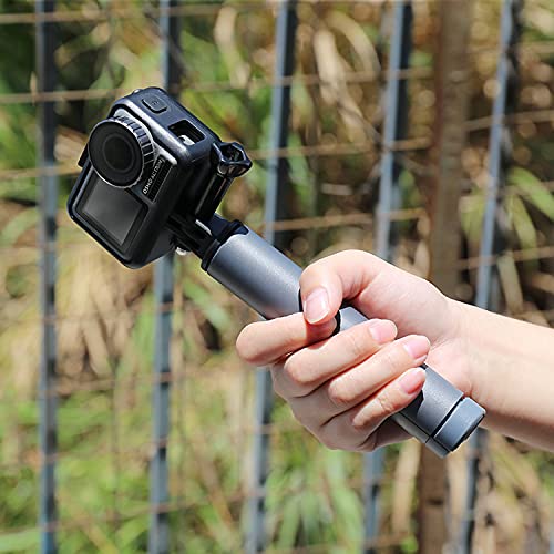 LIZHOUMIL Trípode Selfie Stick, Selfie Stick extensible compatible con la cámara de deporte compacta DJI Osmo Action, resistente al agua y al óxido Mini trípode