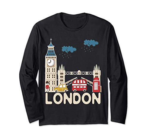 London Souvenir Manga Larga