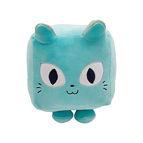 LPOIU Muñeca de peluche de 5.9 pulgadas, linda muñeca de felpa de gato azul, almohada de peluche suave en forma de mini gato para niños, felpa para viajes, hora de siesta y tiempo de juego