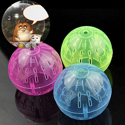 Lulaxy 1pz Juguete Bola de Ejercicio de Jugar Rata Gerbillinae Jogging Raton Roedor Mascota