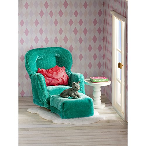 Lundby 60.2093.00 - sillón y reposapiés, Mini muñeca con Accesorios