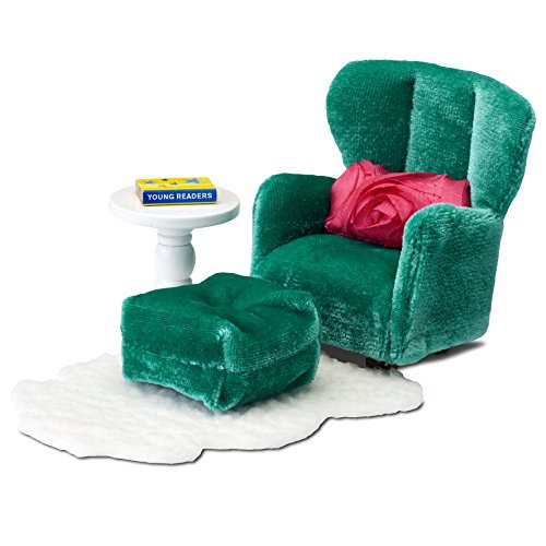 Lundby 60.2093.00 - sillón y reposapiés, Mini muñeca con Accesorios