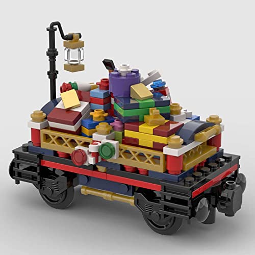 LYMHGHJ Technics City Train Set, MOC-79236, 575 Piezas de Tren navideño Festivo, vagones adicionales, Modelo de Tren de Carga de pasajeros, Compatible con Lego Creator Train 10254/60197/10259