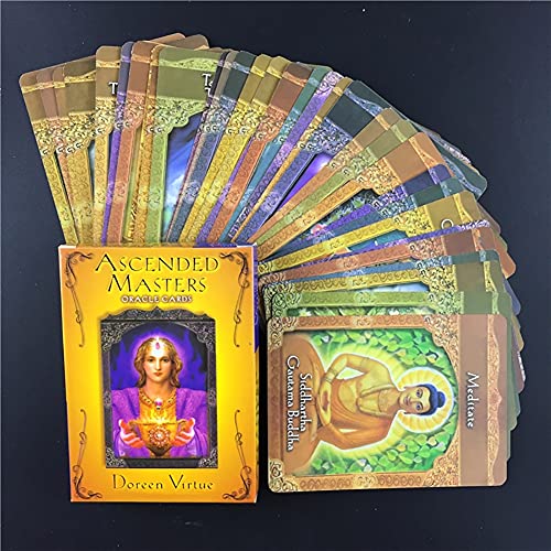 Maestros ascendidos Oracle Tarjetas,Ascended Masters Oracle Cards,with Bag,Tarot Cards