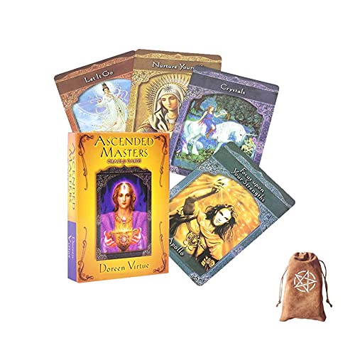 Maestros ascendidos Oracle Tarjetas,Ascended Masters Oracle Cards,with Bag,Tarot Cards