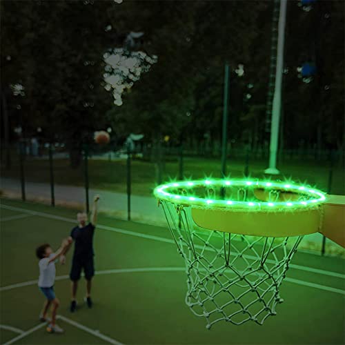 MagiDeal El Tablero de Cornhole de Las Luces del aro de Baloncesto Enciende 17 Colores para los Deportes nocturnos al Aire Libre - Aro de Baloncesto