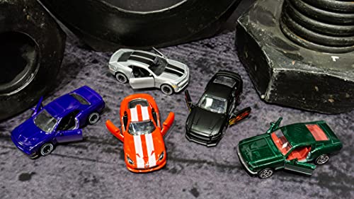 Majorette - Pack 5 Coches de Metal de 7.5 cm (Escala 1:64) Muscle Cars ( 2053168)