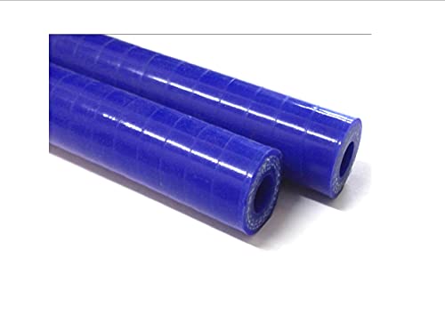 Manguera de silicona azul semirígida de 32 mm x 500 mm con 3 capas reforzadas para acoplar refrigerante tubo de radiador