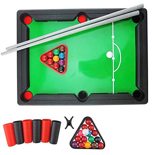 Markc De los niños Juego de Mesa Mini Billar Snooker Conjunto de Juguete Partido de la Familia Juego de cumpleaños Regalo de los niños Mayores de 3 años