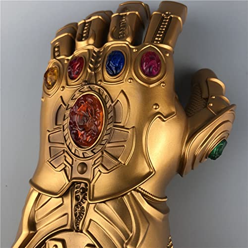 Marvel Avengers Guante, Thanos Gems con 6 LED Iron Man Infinity Gauntlet War Infinity,Accesorios de Fiesta de Cosplay Child