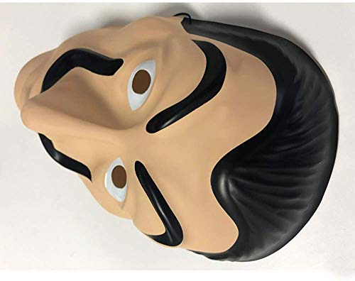 Máscara Dali Mask CASA de Papel Salvador Dali Látex Mascarilla Realistic Cosplay Máscara de fiesta