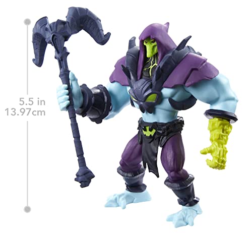 Masters of the Universe Figura de Acción Skeletor - Articulado - Con Accesorios - 13,9 cm - Regalo para Coleccionistas y Niños de 4+ Años