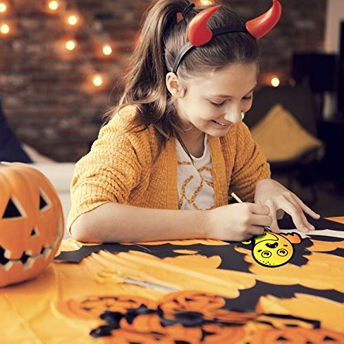 Matogle 48 piezas de Halloween Scratch Art Craft Scratch Castle Pumpkin Ghost Bat Adorno Kits de manualidades para niños Regalo perfecto para que los niños diseñen y decoren