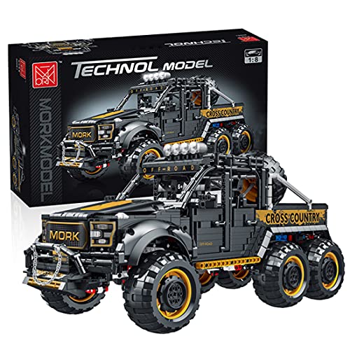 MBKE Technic Off Road modelo de coche, 3218 piezas Technic 6x6 Off Road SUV vehículo construcción set para Ford Raptor F150, bloques de construcción compatibles con Lego Technic