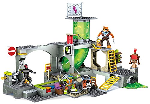 Mega Bloks - Guarida de alcantarillas, Tortugas Ninja, Juego de construcción (Mattel DMX55)