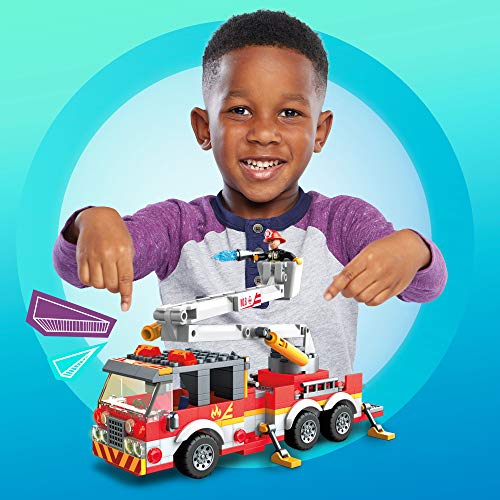 Mega Construx- Camión de Bomberos, Juguete de Bloques de construcción para niños + 5 años (Mattel GLK54)